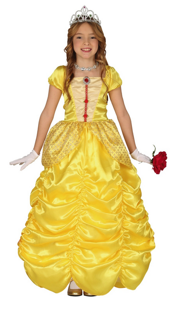 Robe de princesse enfant jaune