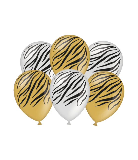 Ballons Zebra 30cm 6pcs