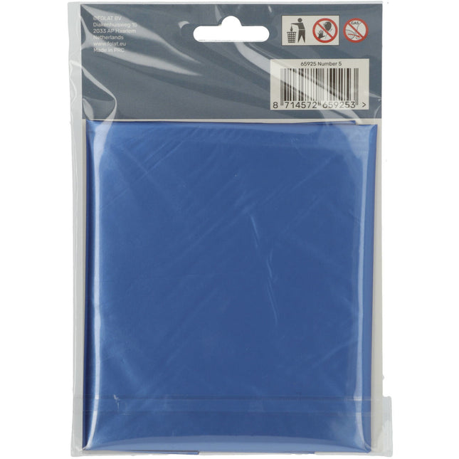 Ballon de baudruche Figure 5 Bleu mat XL 86cm vide