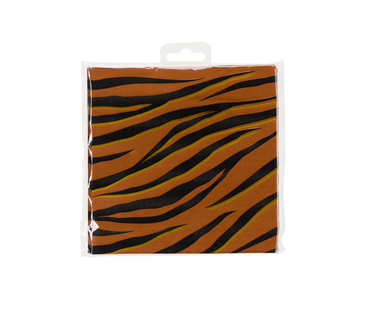 Serviettes de table Tigre 33cm 16pcs