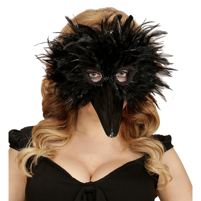 Masque d'oiseau noir