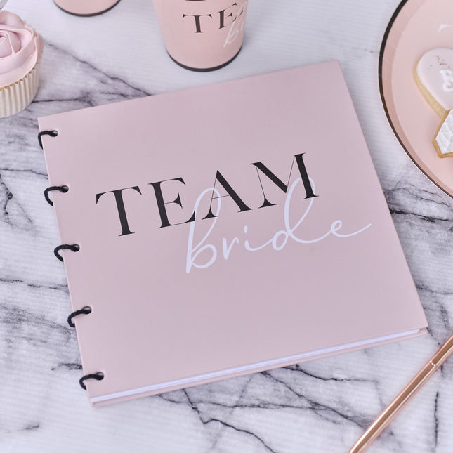 Livre d'or de mariage Team Bride 20cm