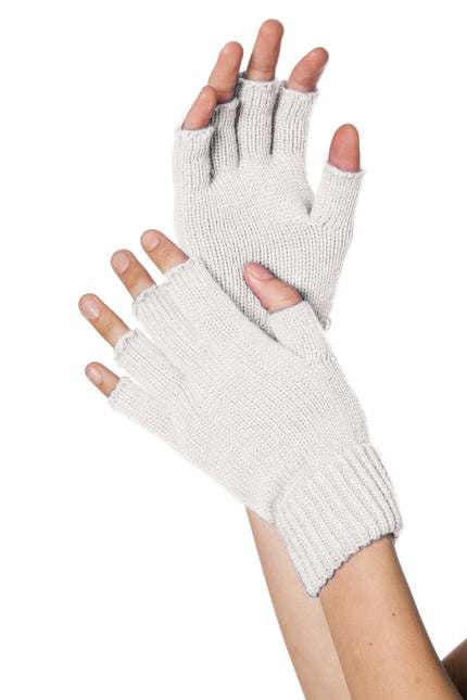 Gants blancs sans doigts