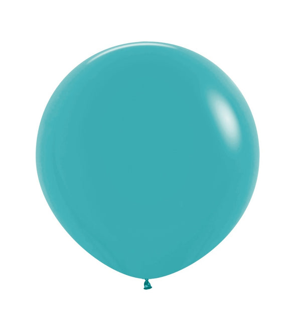 Ballons de baudruche bleu Caraïbes 61cm 10pcs