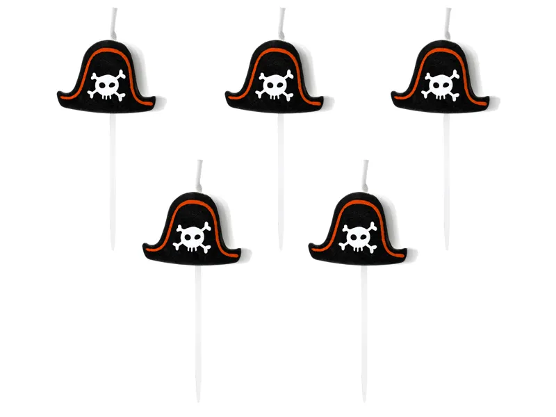 Bougies Pirate 2cm 5pcs