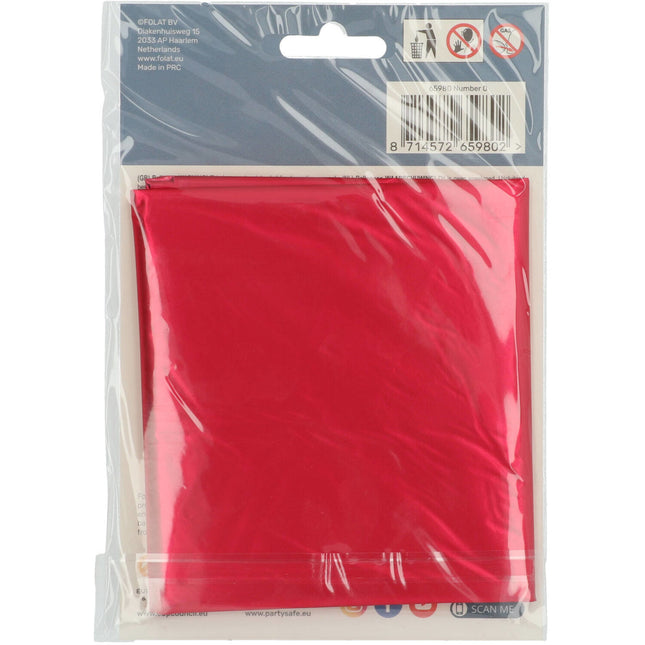 Ballon de baudruche Figure 0 Rouge mat XL 86cm vide