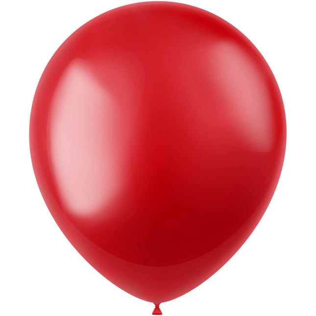 Ballons rouges Metallic Fiery Red 33cm 10pcs