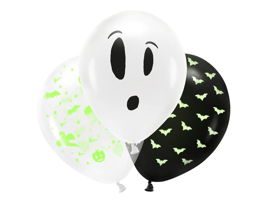 Halloween Balloons Blacklight 27cm 3pcs