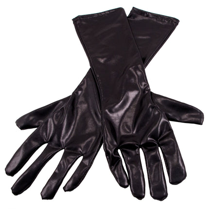 Gants d'Halloween Noir Métallique