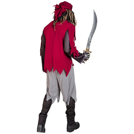 Costume d'Halloween Squelette pirate pour homme