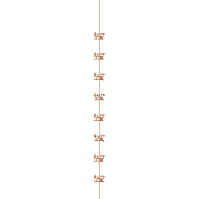 Décoration suspendue Happy Birthday Rose Gold 1.52m