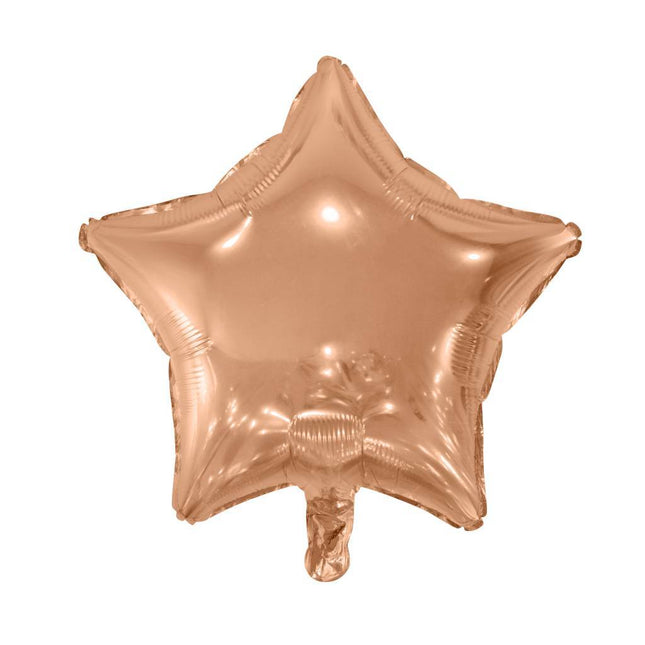 Ballon à l'hélium Star Rose Gold 46cm vide