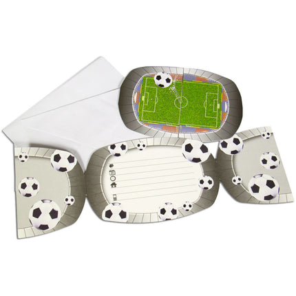 Invitations pour le football Décoration 8pcs