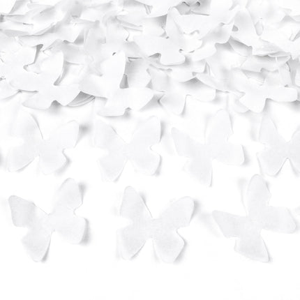 Confetti Cannon Papillons Blanc 80cm