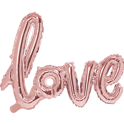 Jeu de ballons à lettres Love Rose Gold Empty 73cm