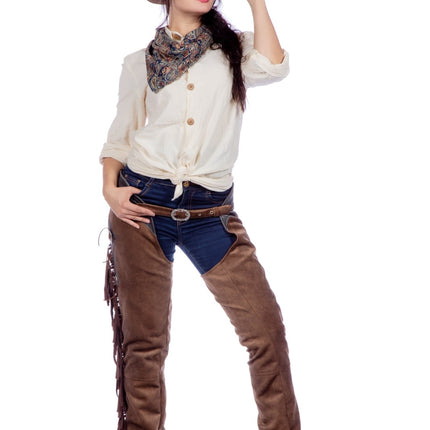 Pantalon de cow-boy marron pour femmes