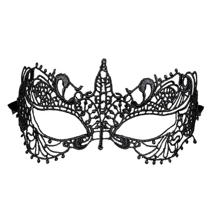 Masque oculaire en dentelle noir