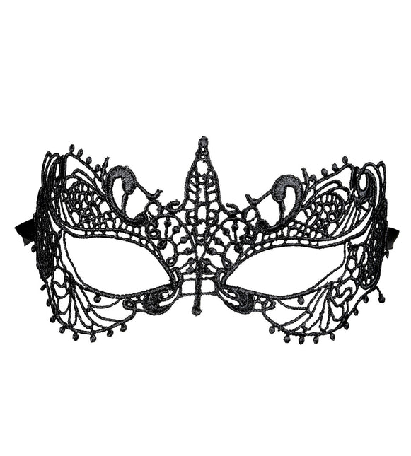 Masque oculaire en dentelle noir