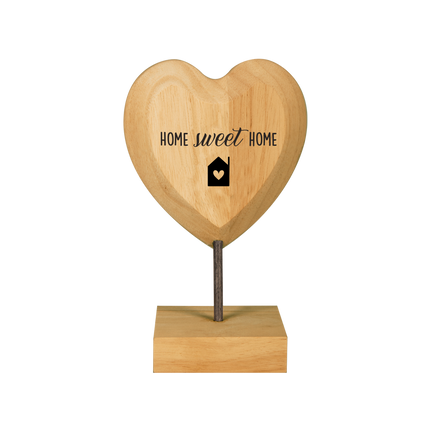 Coeur en bois Home Sweet Home