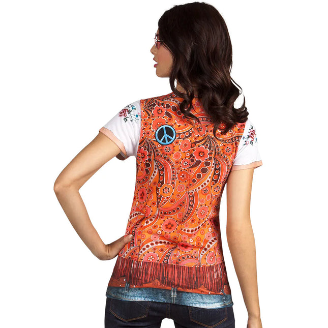 Flower Power Photorealistic Shirt Ladies