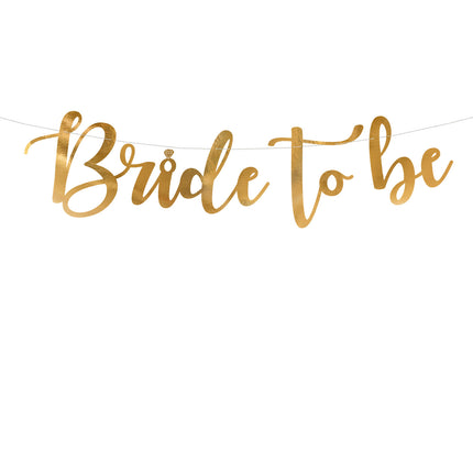 Guirlande de mariage Bride To Be Gold 80cm