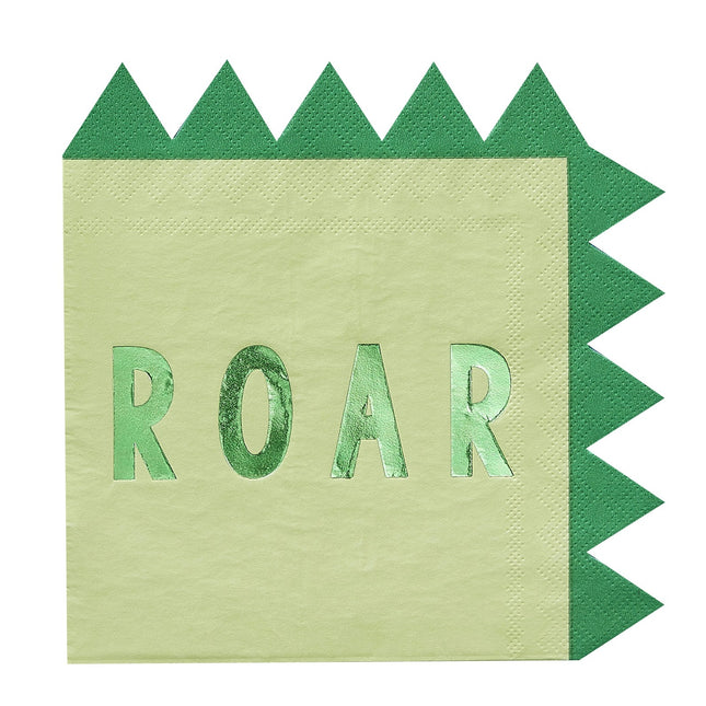 Serviettes de table Dino Roar 16cm 16pcs