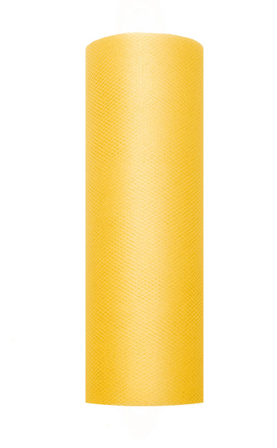 Rouleau de tulle jaune 15cm 9m