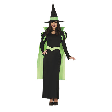 Costume de sorcière d'Halloween Dames Vert