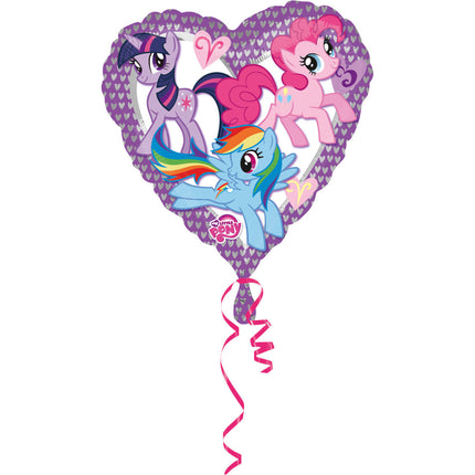 Mon Petit Poney Ballon à l'hélium Coeur 43cm vide