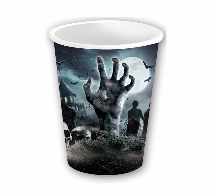 Tasses de cimetière d'Halloween 355ml 6pcs