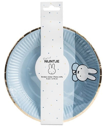 Assiettes Miffy Bleu 18cm 8pcs