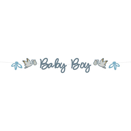 Guirlande de lettres de naissance Babyboy 2m