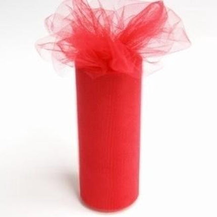 Rouleau de tulle rouge 30cm 9m