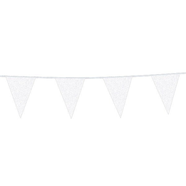 Paillettes de la ligne de drapeau blanche 6m