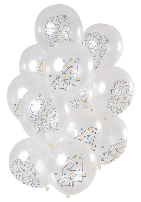 Ballons 4 ans Origami 30cm 12pcs