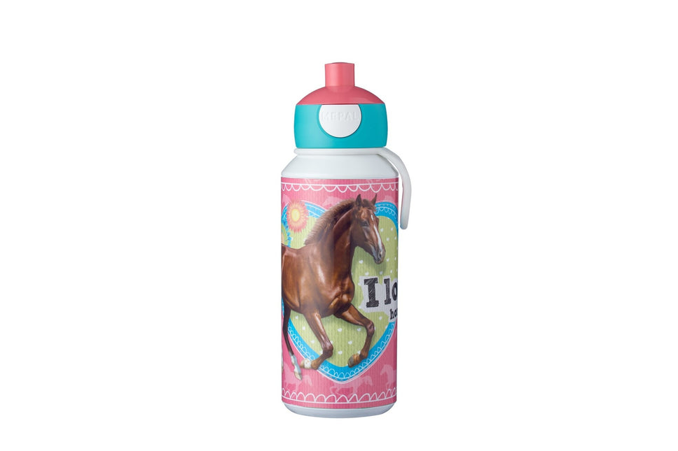 Bouteille à boire Pop-Up Campus 400ml Mon Cheval