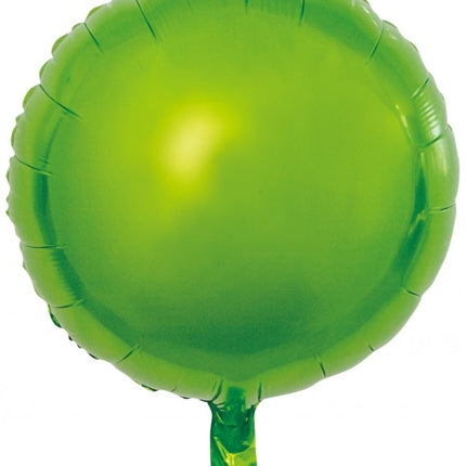 Ballon à hélium rond vert vide 45cm