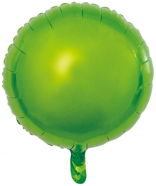 Ballon à hélium rond vert vide 45cm