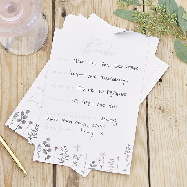 Cartes de vœux de mariage 10pcs