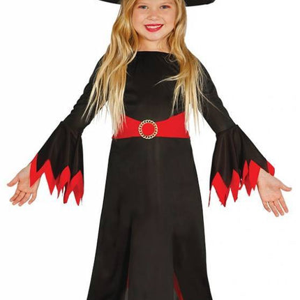 Costume d'Halloween Enfant Sorcière Rouge