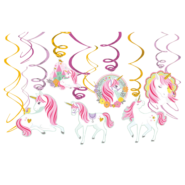 Décoration suspendue Licorne 61cm 12pcs