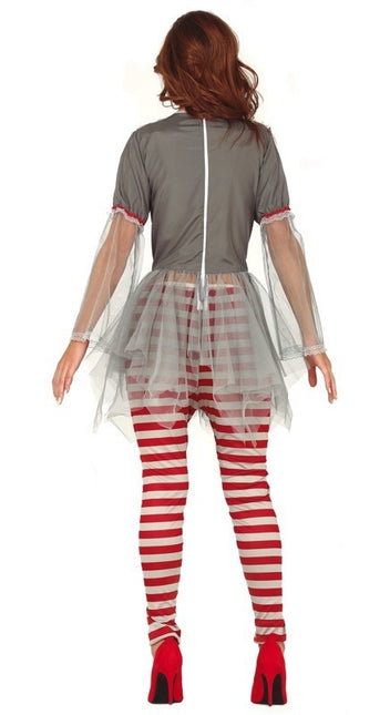 Costume d'Halloween pour clown tueur Dames