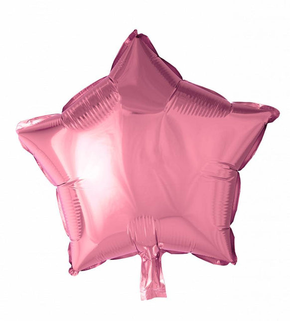 Ballon à l'hélium Étoile rose pâle 46 cm vide