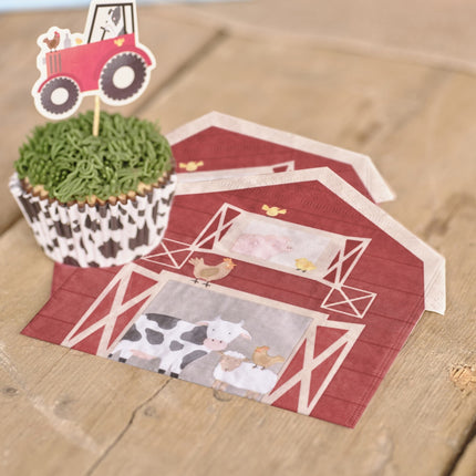 Serviettes de table Farmyard 15cm 16pcs