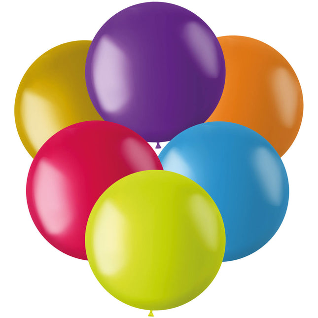 Ballons de baudruche couleur métallique 48cm 6pcs