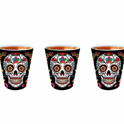 Dia De Los Muertos Verres à shot 5cm 3pcs