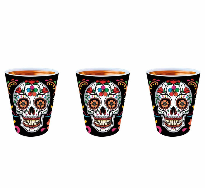 Dia De Los Muertos Verres à shot 5cm 3pcs