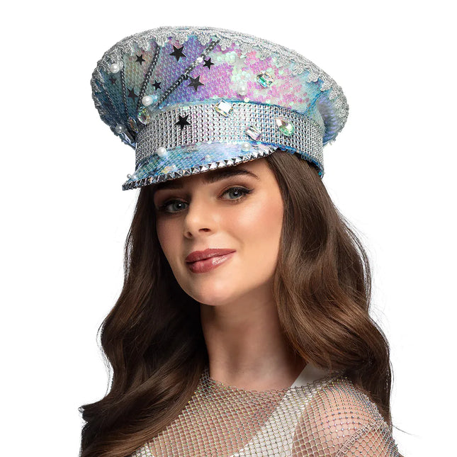 Casquette de festival paillettes