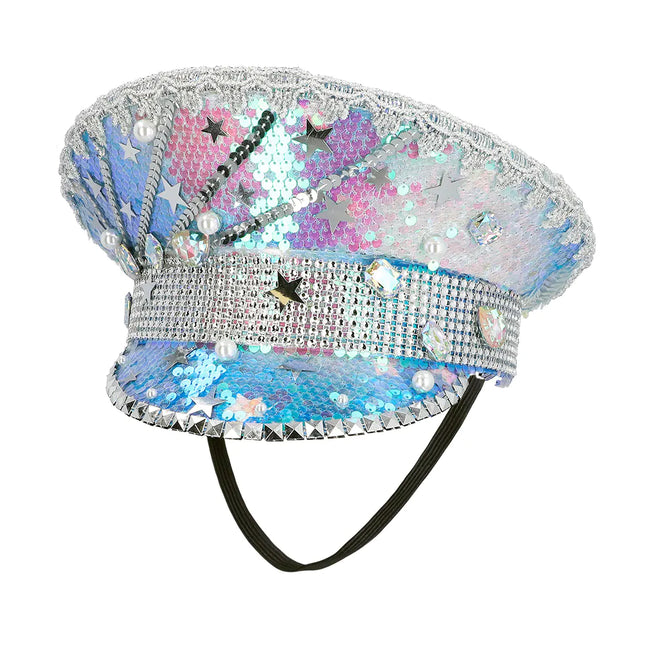 Casquette de festival paillettes