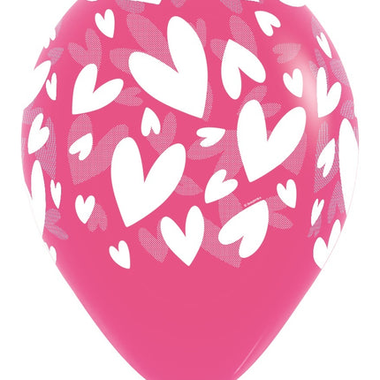 Ballons Modern Hearts Mix 30cm 25pcs